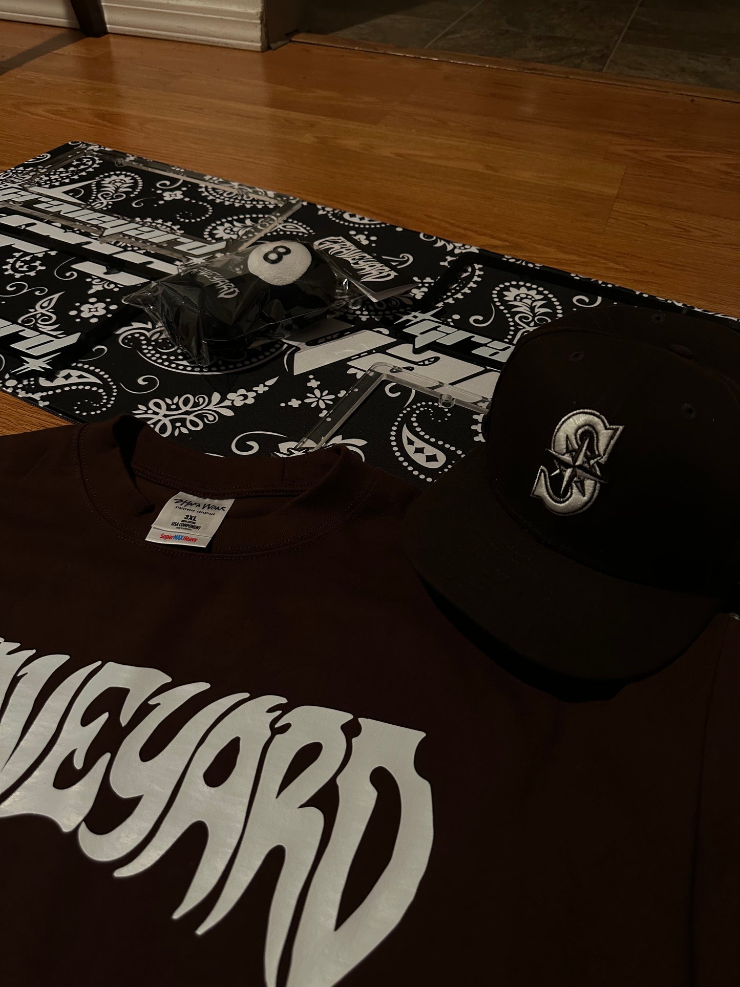 BROWN XXL LOGO TEE