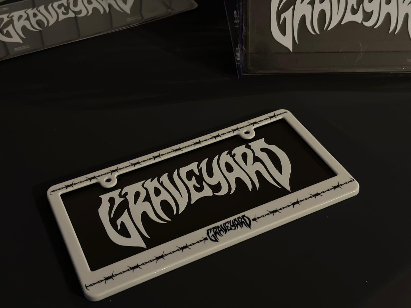 GRAVEYARD LICENSE PLATE